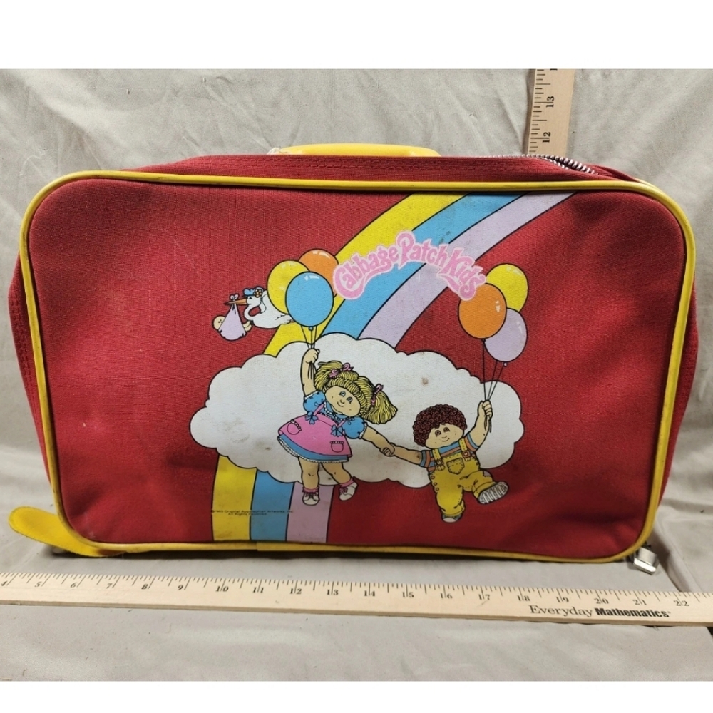 Vintage 1984 Cabbage Patch Kids Locking Suitcase Luggage Appalachian Arts Used